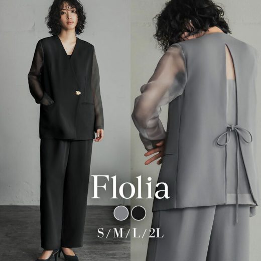 【9％OFF】スーツ レディース ビジネス フォーマル セットアップ 大きいサイズ かっこいい 洗える パンツスーツ ビジネススーツ セレモニースーツ パーティードレス パンツドレス 結婚式 ドレス 袖あり 長袖 入学式 卒業式 入園式 卒園式 シアー オーガンジー 春 夏 秋 冬