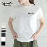 【SALE 25％ OFF】 ジムフレックス Gymphlex コットンジャージー半袖Tシャツ #GY-C0446COM 折り返し袖 刺繍 ロゴ 半袖Tシャツ 旧J-1155CH レディース ロールアップ 2025SS