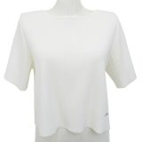 FOXEY NEW YORK　ニットトップ ナイス　45138　ホワイト　40　’25年　全サイズ完売品　新品同様【中古】