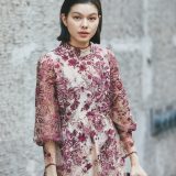 SMILE ORCHID 刺繍&スパンコールつきボリューム袖レースドレス スマイルオーキッド ワンピース・ドレス ドレス レッド ベージュ【送料無料】