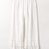 HOUSE OF LOTUS シルクフリルパンツ ハウス オブ ロータス パンツ その他のパンツ ホワイト ブラック【送料無料】