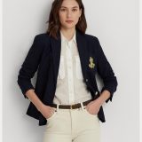 LAUREN RALPH LAUREN ブリオン ジャカード ブレザー ラルフローレン ジャケット・アウター テーラードジャケット・ブレザー ネイビー【送料無料】