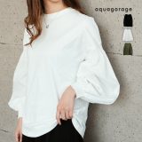 7月3日発売■ 異素材MIXパフスリーブカットソー 春 秋 冬 ≪ゆうメール便配送30・代引不可≫ 予約(8月上旬頃)