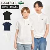 ポロシャツ LACOSTE ラコステ 半袖 PJ2909 ボーイズ M L XL 001 ホワイト 031 ブラック 166 ネイビー 大人 ジュニア レディース メンズ 鹿の子 スポーツ 綿100% コットン 白 女性 男性 夏服 定番 カジュアル スポーティ ユニセックス 黒 ブランド 襟付き シャツ 子供 ロゴ