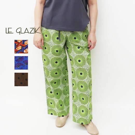 【SALE セール】LE GLAZIK ルグラジック レディース バティックイージーパンツ WOMEN LG-E0048 BTK