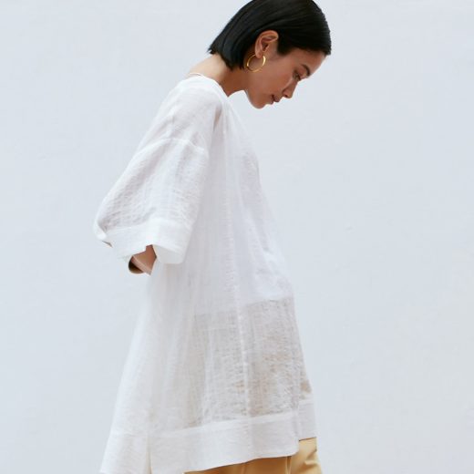 【SALE／50%OFF】Brown&Street コットンシアーチュニック ブラウンアンドストリート トップス その他のトップス ブラック ホワイト【送料無料】