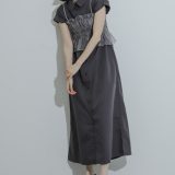 【SALE／50%OFF】ビスチェセットフレンチスリーブワンピース SENSE OF PLACE センス オブ プレイス ワンピース・ドレス ワンピース グレー ホワイト【RBA_E】【送料無料】[Rakuten Fashion]