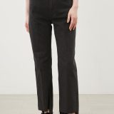 【SALE／30%OFF】Mila Owen 裾段差テーパードデニムパンツ ミラオーウェン パンツ ジーンズ・デニムパンツ ホワイト ブラック ブルー ネイビー【送料無料】