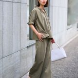【SALE／20%OFF】UNFILO 【接触冷感/UVケア/撥水】FINE MOVE ワイドパンツ アンフィーロ パンツ その他のパンツ ネイビー グレー ホワイト ブラック ベージュ カーキグリーン【送料無料】