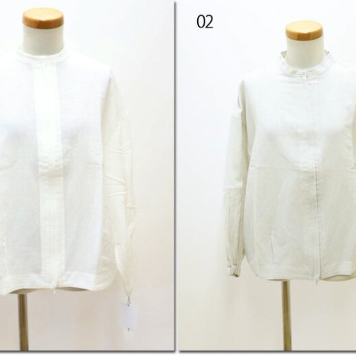 ●Hands　of　creation　【ハンズオブクリエイション】　CV100/2＋60/-cotton/Line　バンドカラーシアーブルゾン　1520405