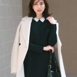 【SALE／50%OFF】23区 【Oggi1月号掲載】ループカットシャギー コート ニジュウサンク ジャケット・アウター ピーコート ホワイト ネイビー【送料無料】