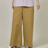 【SALE／40%OFF】Curensology ＜&RC＞ワイドルーズチノパンツ カレンソロジー パンツ その他のパンツ ブラック ベージュ【送料無料】