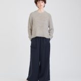 HOUSE OF LOTUS ファークルーネックプルオーバー ハウス オブ ロータス トップス ニット ブラック ブルー【送料無料】