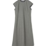 【SALE／40%OFF】TOMORROWLAND collection スーパーウールウィーヴ キャップスリーブワンピース トゥモローランド ワンピース・ドレス ワンピース ネイビー グレー【送料無料】
