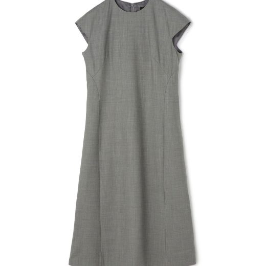 【SALE／40%OFF】TOMORROWLAND collection スーパーウールウィーヴ キャップスリーブワンピース トゥモローランド ワンピース・ドレス ワンピース ネイビー グレー【送料無料】