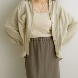 NOAHL｜【メール便】シャツ トップス レディース 長袖 リネン レーヨン ツイル とろみシャツ 羽織 オーバーシャツ ライトベージュ セージ 春 夏 秋 ノアル 250702【予約】