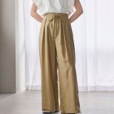 【SALE／30%OFF】BEAUTY&YOUTH UNITED ARROWS ツイル リボンベルト ワイドパンツ ビューティー＆ユース　ユナイテッドアローズ パンツ その他のパンツ ベージュ グレー ネイビー【送料無料】
