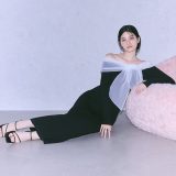 【SALE／50%OFF】FRAY I.D オフショルコンビリボンリブニットワンピース フレイ アイディー ワンピース・ドレス ワンピース ベージュ ブラック【送料無料】