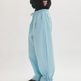 【新色追加】・【撥水】ウエストタックイージーパンツ ADAM ET ROPE’ FEMME アダムエロペ パンツ その他のパンツ ブルー ベージュ ブラック【先行予約】*【送料無料】[Rakuten Fashion]