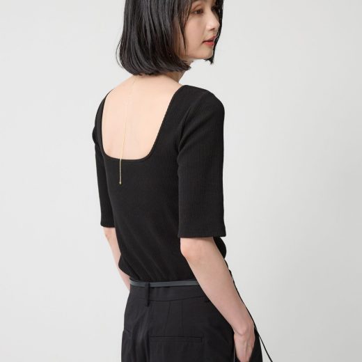 【SALE／40%OFF】BABYLONE カップ付き五分袖プルオーバー バビロン トップス カットソー・Tシャツ ブラック ホワイト グレー【送料無料】