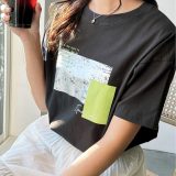 【SALE／60%OFF】GeeRA 綿100%アソートロゴプリントTシャツ ジーラ トップス カットソー・Tシャツ ホワイト グレー