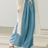 BAYFLOW テンセルデニムワイドパンツ ベイフロー パンツ その他のパンツ ブルー ブラック【送料無料】