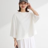 【SALE／50%OFF】Green Parks ・SUGAR SPOON 7分袖ウラケスウェット グリーンパークス トップス スウェット・トレーナー ブラック グレー ホワイト