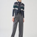 【SALE／40%OFF】JOHN SMEDLEY マルチボーダー長袖コットンニットカーディガン ｜ S4747 ｜ 30G ジョンスメドレー トップス ニット【送料無料】