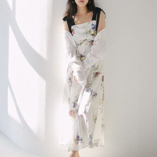 【SALE／30%OFF】【00サイズ】ショルダーリボンフラワーワンピース FRAY I.D フレイ アイディー ワンピース・ドレス ワンピース ホワイト イエロー ブラック【RBA_E】【送料無料】[Rakuten Fashion]
