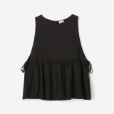 Bshop LE GLAZIK ｜ ノースリーブギャザーシャツ WOMEN ビショップ トップス シャツ・ブラウス イエロー ブラック【送料無料】