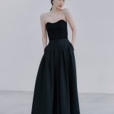 【SALE／30%OFF】anuans ニットビスチェオールインワン アニュアンス オールインワン・オーバーオール オーバーオール・サロペット ブラック ベージュ【送料無料】