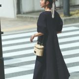 【SALE／30%OFF】サッカーストライプワンピース【吸水速乾/イージーアイロン/洗濯機洗い可】 OPAQUE.CLIP オペークドットクリップ ワンピース・ドレス その他のワンピース・ドレス ブラック ピンク ホワイト【RBA_E】【送料無料】[Rakuten Fashion]