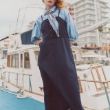 VIS 【POLO BCS】VIS別注フロントボタンツイルワンピース ビス ワンピース・ドレス ワンピース ベージュ ネイビー【送料無料】