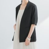 【SALE／20%OFF】URBAN RESEARCH 『UVカット/吸水速乾/イージーケア』『UR TECH DRYLUXE』 ハーフスリーブジャケット アーバンリサーチ ジャケット・アウター テーラードジャケット・ブレザー ベージュ ブラック【送料無料】