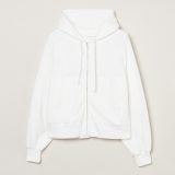 【SALE／20%OFF】three dots Double pile zip up hoody スリードッツ トップス カットソー・Tシャツ ホワイト ブラック ベージュ【送料無料】