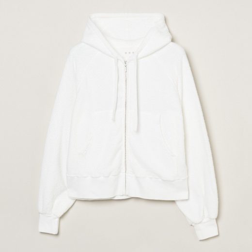 【SALE／20%OFF】three dots Double pile zip up hoody スリードッツ トップス カットソー・Tシャツ ホワイト ブラック ベージュ【送料無料】