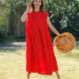 【SALE／20%OFF】UNFILO 【撥水/接触冷感】ヴィンテージシアー ギャザーワンピース アンフィーロ ワンピース・ドレス ワンピース ブラック ネイビー カーキグリーン【送料無料】
