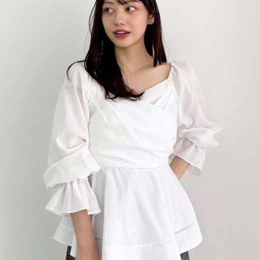 【SALE／30%OFF】FRAY I.D ＜UVカット＞【LIMITED】2wayオフショルブラウス フレイ アイディー トップス カットソー・Tシャツ ネイビー ピンク ホワイト【送料無料】