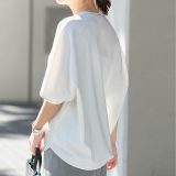 JOURNAL STANDARD 《追加2》【接触冷感】クールタッチ ORIGAMI Sleeveプルオーバー ジャーナル スタンダード トップス カットソー・Tシャツ ホワイト ブラウン ブラック【送料無料】