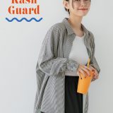 【SALE／16%OFF】coca 【UVカット】水陸両用ラッシュガードスナップボタンシャツ コカ トップス シャツ・ブラウス グレー ブルー