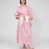 【SALE／20%OFF】スキッパーロングワンピース BABYLONE バビロン ワンピース・ドレス ワンピース ピンク ネイビー ブルー【RBA_E】【送料無料】[Rakuten Fashion]