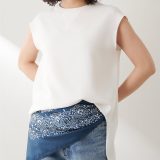 Whim Gazette Vガゼットノースリーブプルオーバー ウィム ガゼット トップス シャツ・ブラウス ブラック ホワイト【送料無料】