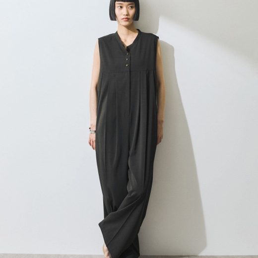 ADAM ET ROPE' FEMME 【WEB限定】ボクシータックオールインワン アダムエロペ オールインワン・オーバーオール オールインワン・つなぎ ベージュ グレー【送料無料】