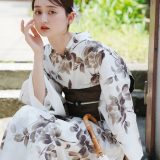utatane [utatane*Acka.]山茶花 white(lame)浴衣3set ウタタネ 着物・浴衣・和装小物 浴衣 ホワイト【送料無料】