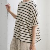 【SALE／30%OFF】URBAN RESEARCH DOORS ブークレボーダープルオーバー アーバンリサーチドアーズ トップス カットソー・Tシャツ ブラック【送料無料】
