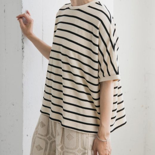 【SALE／30%OFF】URBAN RESEARCH DOORS ブークレボーダープルオーバー アーバンリサーチドアーズ トップス カットソー・Tシャツ ブラック【送料無料】