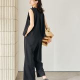 UNITED ARROWS green label relaxing [size SHORT/TALLあり]ドライクロス レイヤード オールインワン ユナイテッドアローズ グリーンレーベルリラクシング オールインワン・オーバーオール オールインワン・つなぎ ブラック【送料無料】