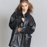 【SALE／40%OFF】クロコレザーライク ジャケット -2WAY- BEAUTY&YOUTH UNITED ARROWS ユナイテッドアローズ アウトレット ジャケット・アウター カバーオール・ワークジャケット ブラック【RBA_E】【送料無料】[Rakuten Fashion]