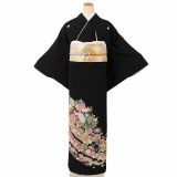 【レンタル】【黒留袖・広幅】留袖｜黒留袖｜着物｜レンタル｜結婚式｜披露宴｜貸衣装｜貸衣裳｜フルセット｜女性和服｜和服｜母親｜祖母｜親族｜チャペル｜安い｜往復送料無料