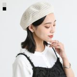 ベレー帽 春 夏 レディース 帽子 ぼうし ファッション雑貨 小物 サマーベレー帽 サマーハット 夏用 透かし編み 透かし柄 無地 涼しげ 綿混 オシャレウォーカー【メール便不可】【20】